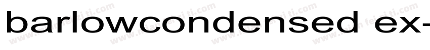 barlowcondensed ex字体转换